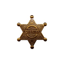 Old west Sheriff Badge Metal old west Costume Prop pin