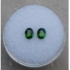 pinnaclediamonds Green Chrome Diopside Oval Loose Faceted Natural Gem Pair