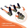 GreenGiggle 8 Pack Ratchet Strap 1 inch 15 Ft -