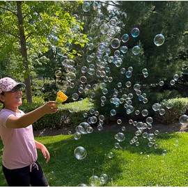 Crazy Yoobbles Bubbles Storm Blower, Bubble Machine, Bubble Blower for Kids. Includes Bubble Gun & 3.5oz Bottle Premium Bubble Solution, Toys for Kids 5 to 9. Outdoor Fun