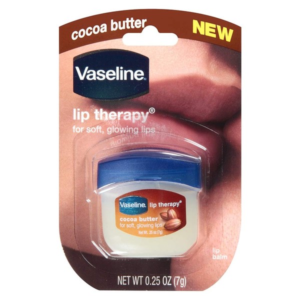 Vaseline Lip Therapy Cocoa Butter.25 oz (Pack of 4)