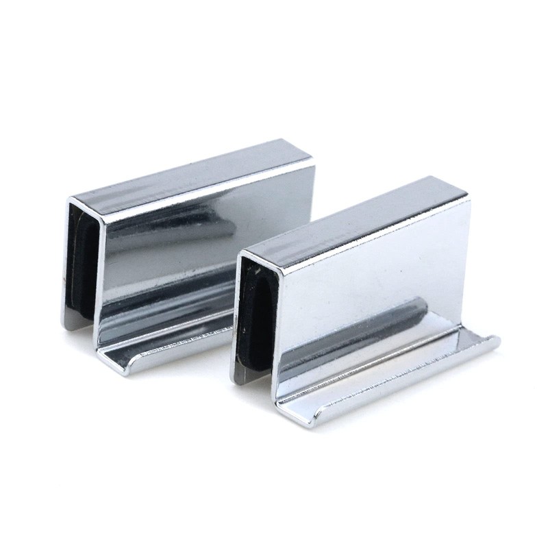 Pastlla 6Pcs 1.6" Glass Finger Edge Pull, Window Display Cabinet