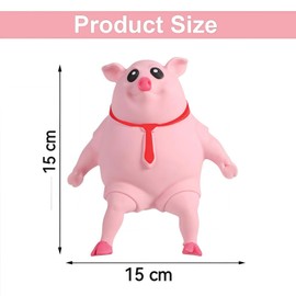 XIKTTK Anti-Stress Pig Squeeze Toy, Toy Pig, Stress Ball Pig, Stress Pig, Pig for Beating, Vutschwein Adult Large, Anti Stress Pig Rubber XXL