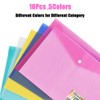 Plastic Wallets - 10 Pack A4 Plastic Folders Document Files