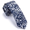 GUSLESON - Corbata de algodón con estampado floral de 6