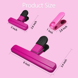 Aranray 11 Pack Chip Clips Bag Clips Food Bag Clips for Food Packages Chips Storage Bags Heavy Duty Snack Kitchen Potato (3 Large, 6 Small & 2 Round, Classic Style)