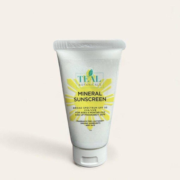 Teal Botanicals Tinted Mineral Sunscreen Moisturizer SPF 30 UVA UVB
