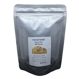 Fennel Seeds - Foeniculum vulgare Loose Fennel Seeds - By Nature Tea (4 oz)