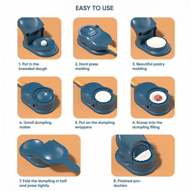 365Home【Upgrade】2-Pack 2 in 1 Dumpling Maker Press, Dumpling Skin Maker