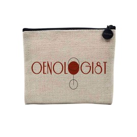 Tasche aus Leinen – Bordeaux Wein Frankreich Grand Cru Burgund Amateur Oenologie – Kosmetiktasche aus Segeltuch in Leinenoptik – Kulturbeutel – Geldbörse, Oenologist, 15 x 10 cm, Kosmetiktasche