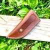 5" long handmade leather sheath for Fixed blade knife