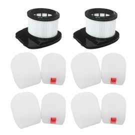 Moreffi 2 HEPA Filter & 4 Foam Filter Replacement For Shark Rocket Pet Pro Cordless Stick Vacuum IZ362H IZ363HT IZ440H IZ462H IZ483H IZ162H QZ162 QZ163, Compare to Part# XHF161H & 617FJ140