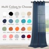 KOUFALL Bathroom Window Curtains,Sheer Short Curtains for Kitchen Boys Bedroom,45