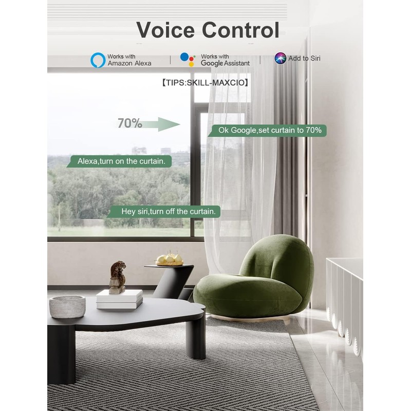 Maxcio WiFi Shutter Switch with Percentage Function, Maxcio Smart Blind