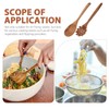 MAGICLULU 2pcs Long Handle Cooking Spoon Heat-Resistant Utensils for Stir-Frying