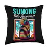 Slinking Into Happiness Slinky Toy Collector Throw Pillow