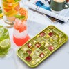 Ice Cube Tray with Lid and Bin, 2 Pack for