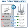 145 PCS Self Tapping Screws for Metal – 410 Stainless