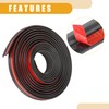 Partuto 1 Pc 4m Universal Car Z Shape Rubber Weatherstrip