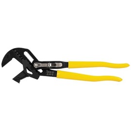 Klein Tools D53010 - Llave de alicates multiuso de alto apalancamiento con mandíbula de doble cara ajustable y reversible, dientes suaves y moleteados, 10 pulgadas