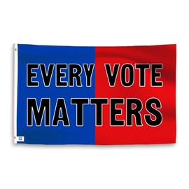 Bannerfi Every Vote Matters Political Slogan Flag - 3x5 ft Double Sided High-Durability Polyester Fade-Resistant, Weatherproof Outdoor/Indoor Banner for Rallies & Events