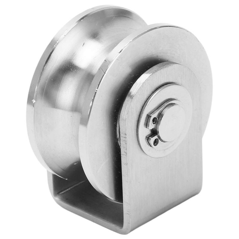 U Type Groove Wheel Stainless Steel Track Pulley for Sliding