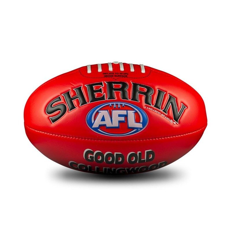 Sherrin Collingwood Magpies AFL Super Soft Touch Football, Red, Size