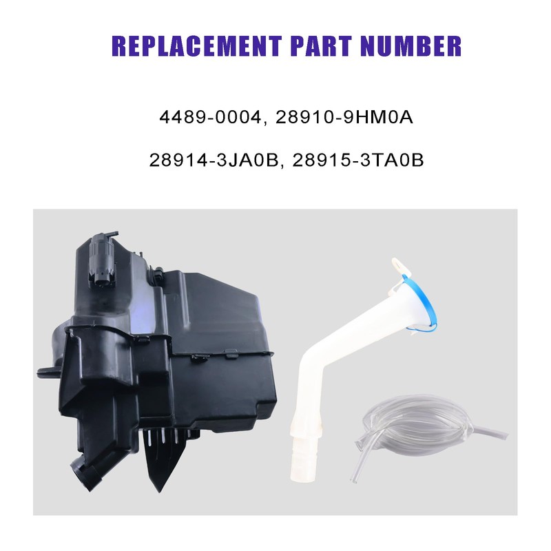 Eterpace Windshield Fluid Reservoir with sensor Compatible with NISSAN Maxima