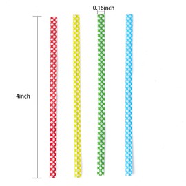 ZZJMCH Polka-Dotted Bag Twist Ties 300 PCS 4" Durable Plastic Twist Ties with Dots for Kitchen & Bakery Packaging Mixed 8 Colors Bread Bags Ties for Candy Cookies Gift Bags