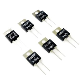 TQDLYKHS 6 PCS Temperature Switch KSD-01F 35℃ 40℃ 45℃ 50℃ 55℃ 60℃ Thermal Switch Normally Open Thermostat Temperature Controller (NO 35-60℃)