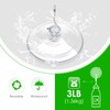 Hangerspace Suction Cup Hooks, 1.77 Inches Clear PVC Suction Cups
