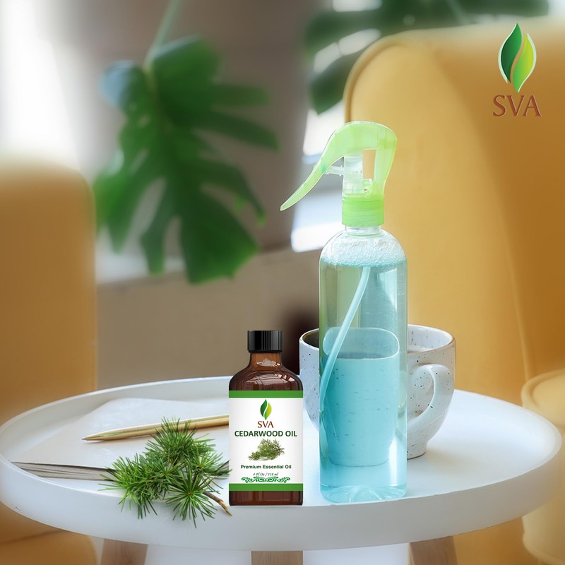 SVA Cedarwood Essential Oil – 4 Fl Oz – 100%