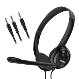 MPOW Headset Computer Wired Headphone Sound In-Line Control BH531A
