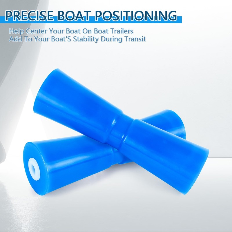 ORLANG 2 Pack 12 Inch Heavy Duty Boat Trailer Roller,Polyurethane