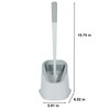 Bath Bliss Toilet Brush | Contoured Design | Flat Brush