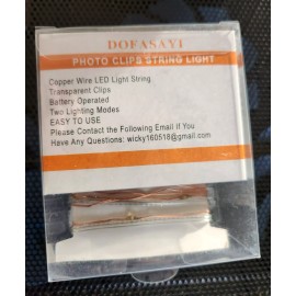 DOFASAYI 10 sets Photo String Light  33Ft 100LED Fairy Lights with Clips for Pictures