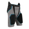 Champro Tri-Flex 5-Pad Integrated Girdle, Adult 2X-Large, Grey, Black Pads