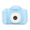 Kids Camera 2.0in IPS Screen Blue Comfortable Grip Rounded Body