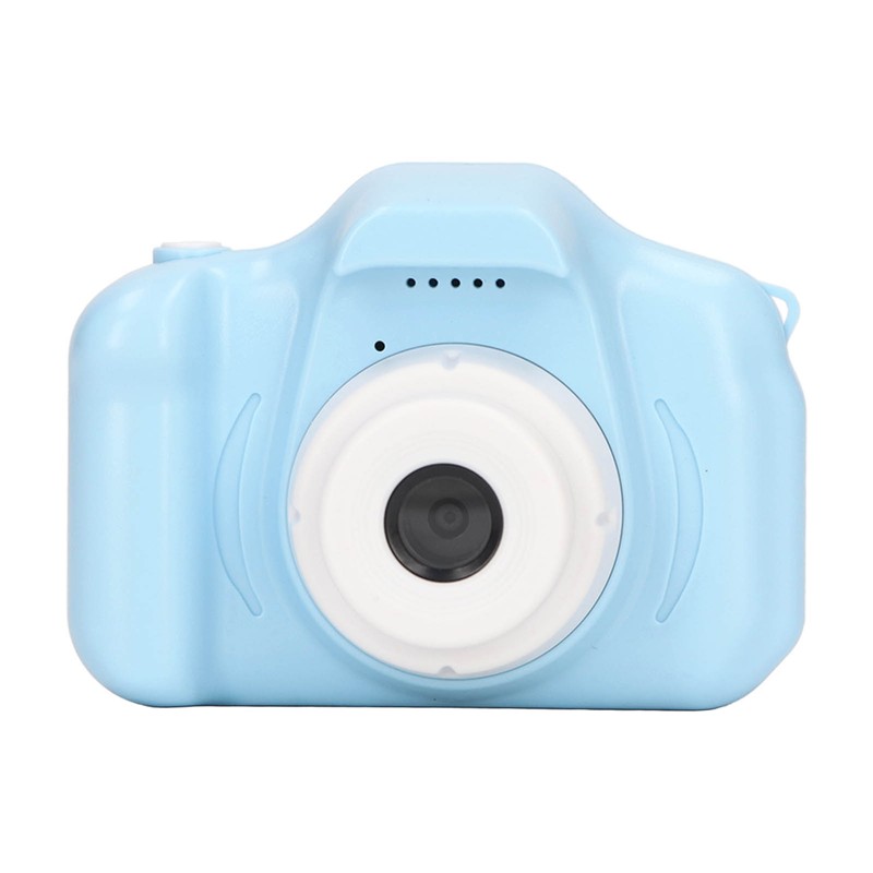 Kids Camera 2.0in IPS Screen Blue Comfortable Grip Rounded Body