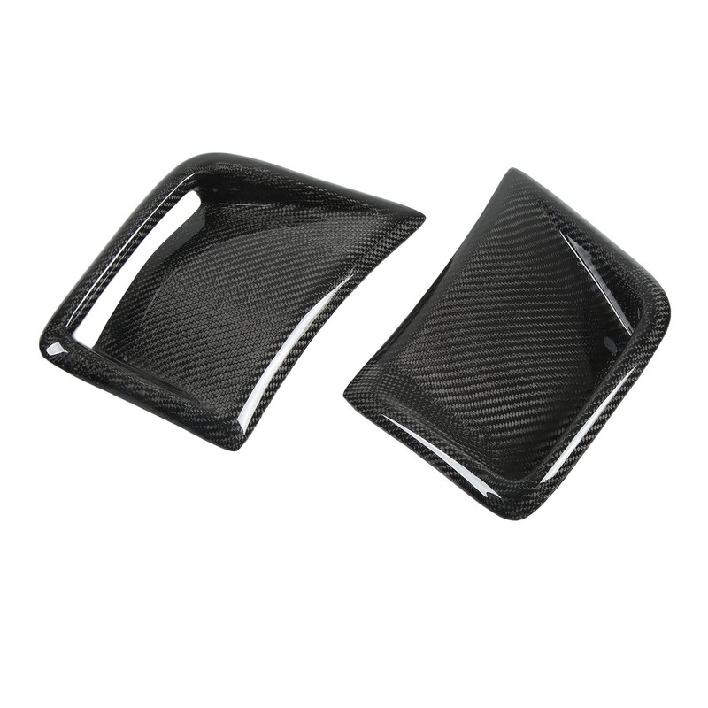 Carbon Fiber Front Bumper Side Vent Cover Replacement for STI