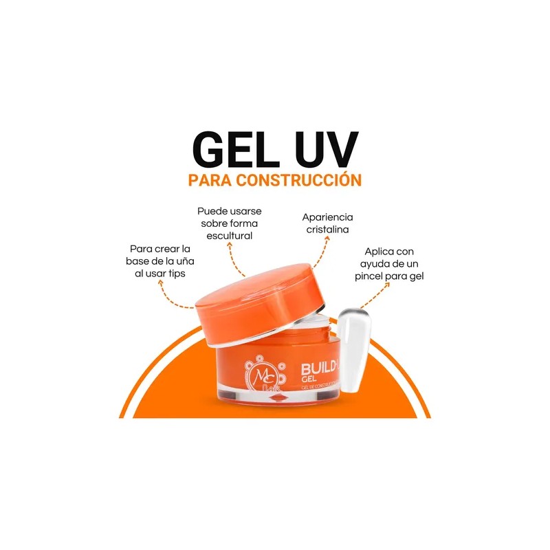 Gel De Construcción Uv 1oz Para Uñas Builder, Mc Nails