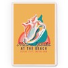 Lantern Press Ocean City, Maryland, Beach Bliss Collection, Beach Shell,