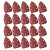 DOITOOL Sanding Pad for Wood 20pcs Triangle Sandpaper Sheets Angle