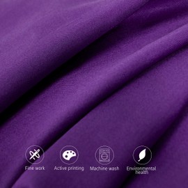 NTBAY 2 Pack 500 Thread Count 100% Egyptian Cotton Pillow Cases, Super Soft Cozy and Breathable Envelope Closure Standard Pillowcases, 50x75 cm, Purple