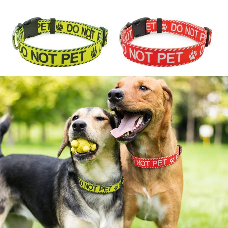DWOOFG Dog Collar for DO NOT PET, Sturdy Durable with
