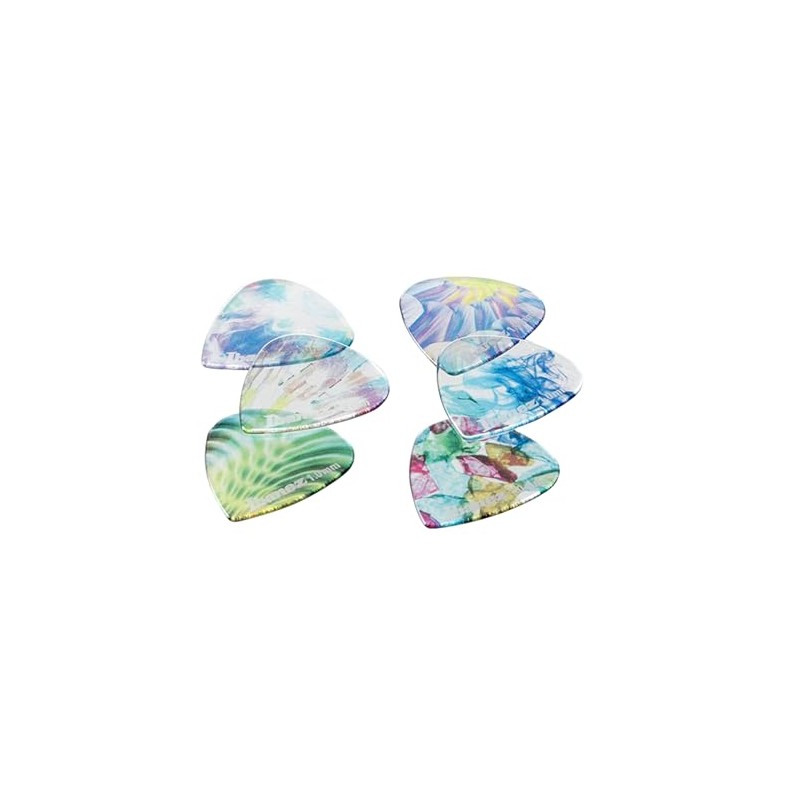Ibanez Ibanez Pick 6-Piece Set KALEIDO Series Tritan with Colorful