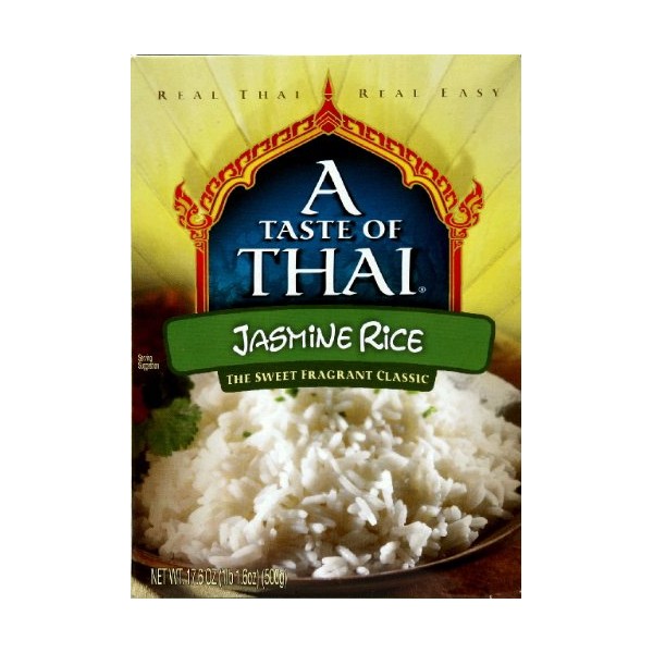 A Taste of Thai Jasmine Rice, 17.6-Ounce Boxes (Pack of 6)