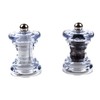 Items 4U! Salt And Pepper Mills, Clear Acrylic, Ceramic Grinders,