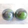 Big Game Toys~Set of 2 Thunderbolt 35mm Boulder Gray/Green Swirl