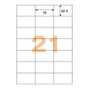 ヒサゴ エコノミーラベル 21面 (100入り) ELM011